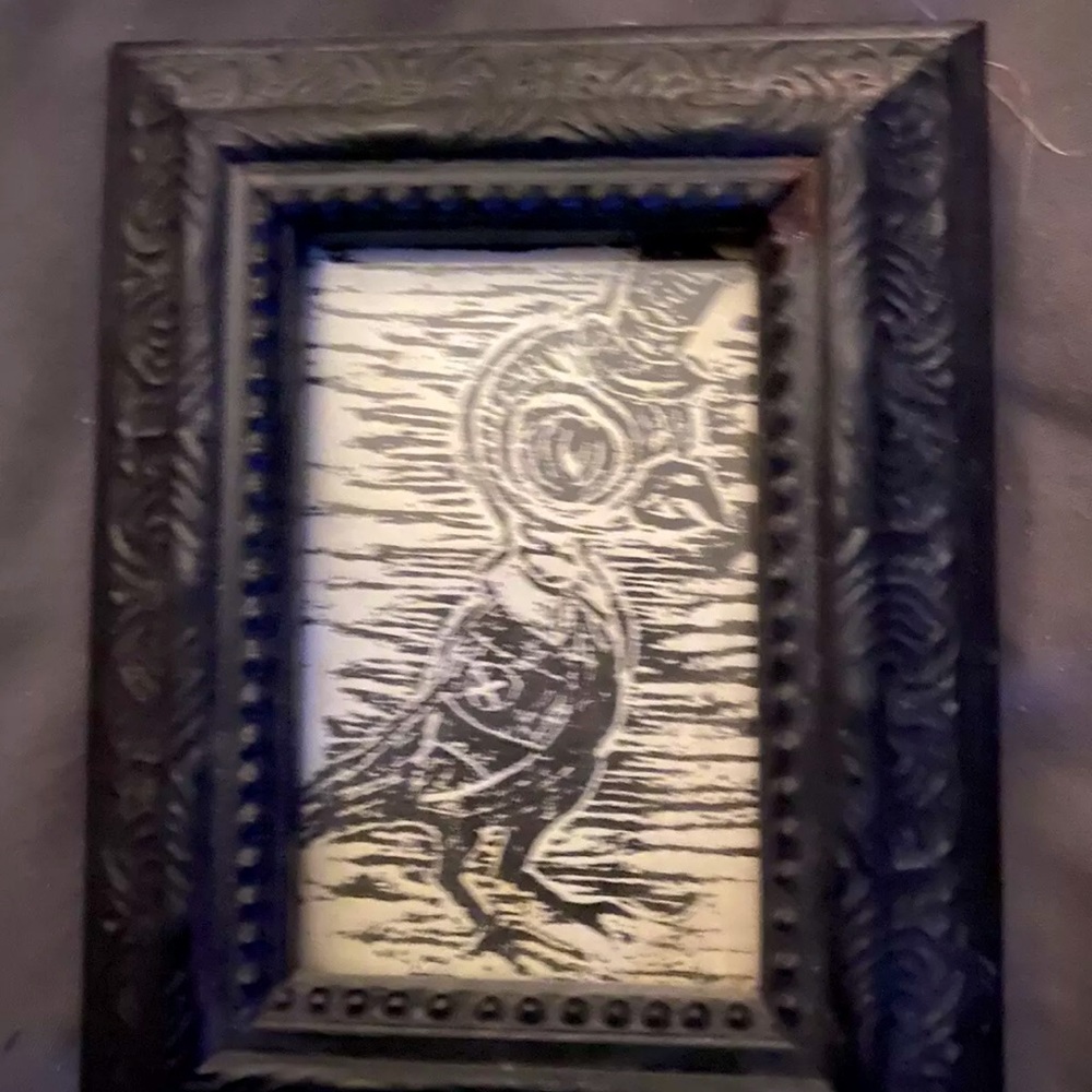 48 HR SALE Elizabeth McGrath lot of original image, necklace, sculpture, cleaver